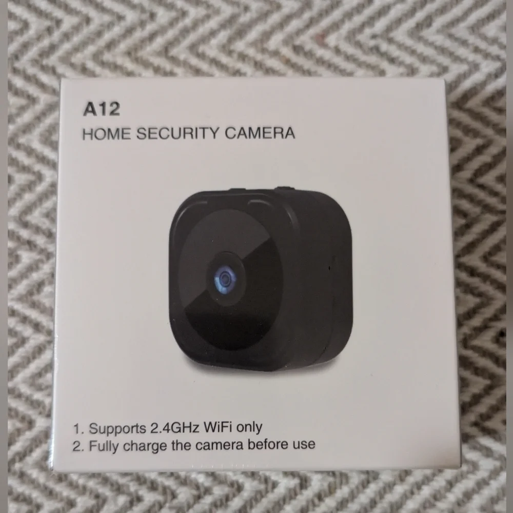 A12 Black Security Webcam